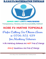 K.C.S.E F2 MATHS TOPICALS 0706 851 439.pdf